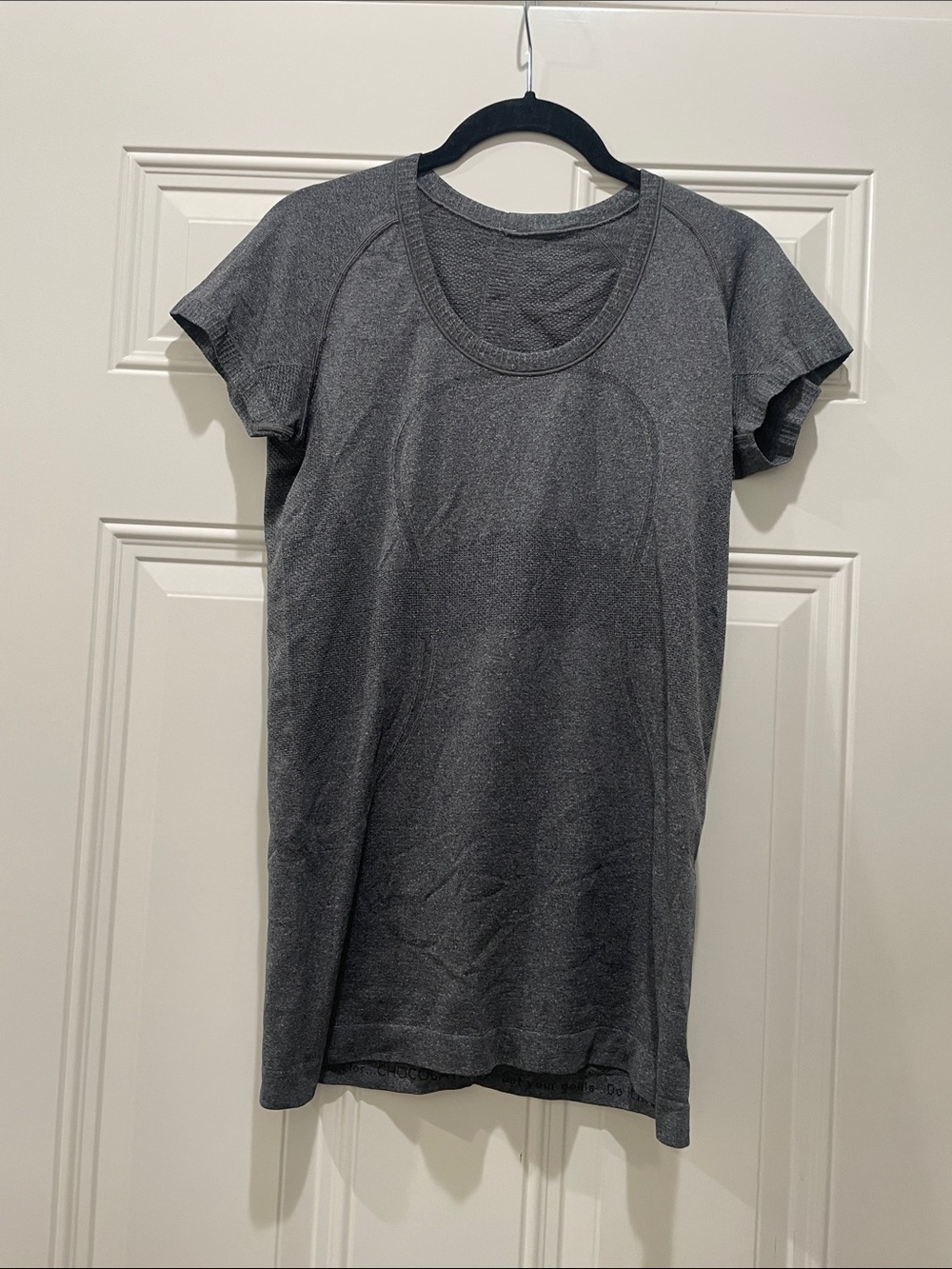 lululemon athletica Swiftly Run Short Sleeve Scoop Neck Tee - Charcoal
